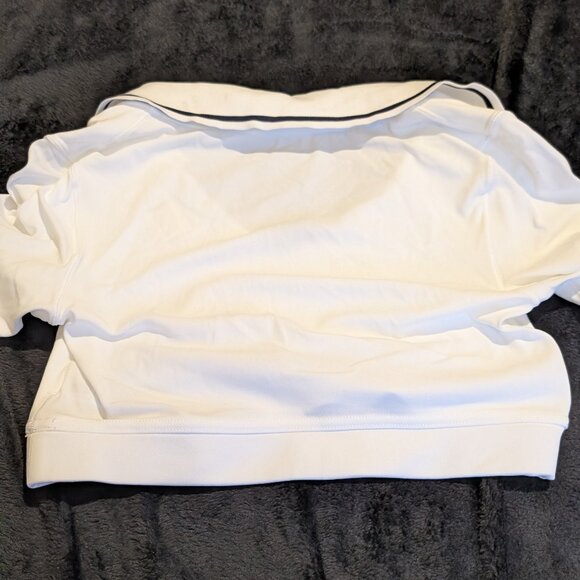 NWT Offline By Aerie Real Me White Long Sleeve Polo T-Shirt M - Picture 7 of 11